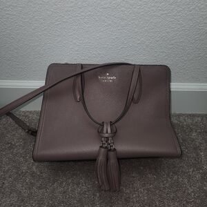 Kate Spade Taupe Bagwith Tassel